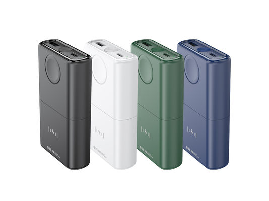 無線電源バンク 5V/4.5A マグネット電池 軽量 携帯型 10000mAh 容量