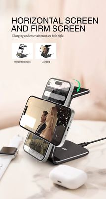 OEM ODM 3 イン 1 ワイヤレス充電器 タイプC マルチカラー 10W パワー 5W ウォッチ出力