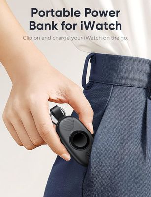 スマートウォッチタイプC 充電電源バンク 1000mAh 5V/1A 入力/出力